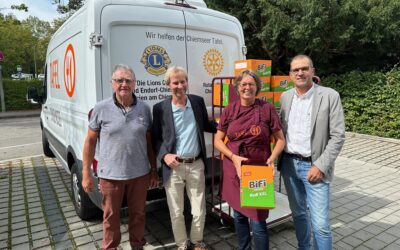 Lions Club Chiemsee Westufer spendet Bifi-Würste im Wert von 3.000 € an die Chiemsee Tafel Prien