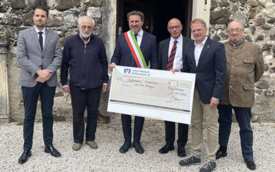 Lions-Club Chiemsee-Westufer hilft Partnerstadt Valdagno. 5.000 Euro Spendenscheck für die Hochwasser-Opfer